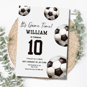 Invitation C'est le moment du football pour les garçons qui f