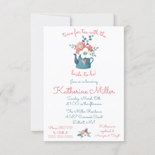 Invitation C'est le moment du thé avec la future mariée ! Do