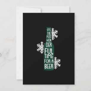 Invitation C'Est Le Temps Le Plus Merveilleux Noël Drôle Pun 