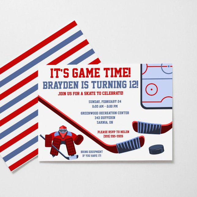 Invitation C'est l'heure du match ! Fête d'anniversaire de ho (Créateur téléchargé)