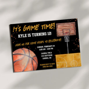 Invitation C'est l'heure du match ! Fête d'anniversaire sur l