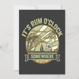 Invitation C'est l'heure du rhum quelque part Drôle de vacanc