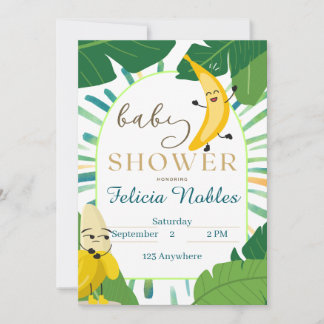 Invitation C'est l'invitation à la baby shower de Banana