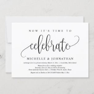 Invitation C'est maintenant le moment de célébrer la fête d'é