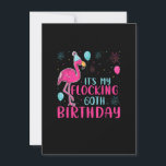 Invitation C'est mon 60e anniversaire Amour de Flamant rose a<br><div class="desc">Funny Flamingo Gift for men,  Gift for women,  wife,  husband,  son,  daughter,  grandson,  granddaughter. Design Gift Idea for Birthday,  Christmas,  Anniversary,  Fathers day,  Mothers Day,  matching outfit men,  women,  father,  wife,  teacher.</div>