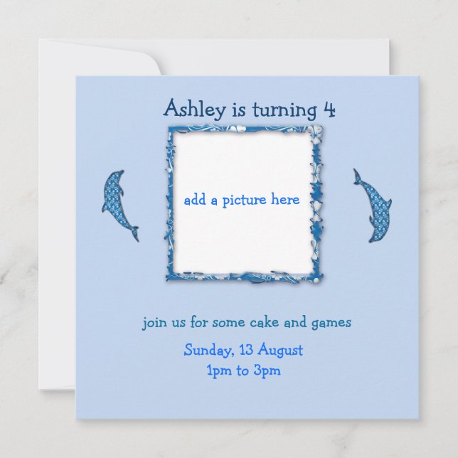 Invitation c'est mon anniversaire (Devant)