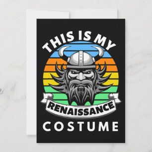 Invitation C'Est Mon Costume Renaissance Festival Médiéval