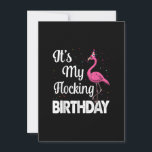 Invitation C'Est Mon Flocking Anniversaire Drôle Flamant rose<br><div class="desc">Funny Flamingo Gift for men,  Gift for women,  wife,  husband,  son,  daughter,  grandson,  granddaughter. Design Gift Idea for Birthday,  Christmas,  Anniversary,  Fathers day,  Mothers Day,  matching outfit men,  women,  father,  wife,  teacher.</div>