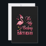 Invitation C'Est Mon Flocking Anniversaire Funny Flamant rose<br><div class="desc">Funny Flamingo Gift for men,  Gift for women,  wife,  husband,  son,  daughter,  grandson,  granddaughter. Design Gift Idea for Birthday,  Christmas,  Anniversary,  Fathers day,  Mothers Day,  matching outfit men,  women,  father,  wife,  teacher.</div>