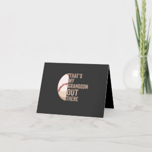 Invitation C'est mon petit-fils là-bas Amoureux du baseball