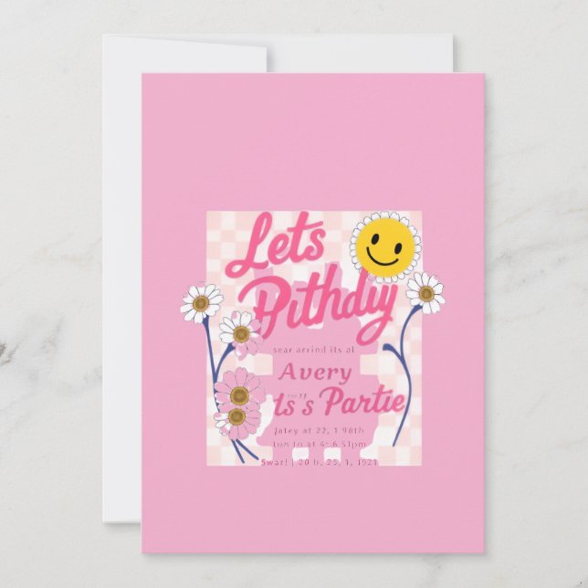 Invitation C'est Parti Pour Cette Fête d'Anniversaire – Anniv (Devant)