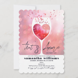 Invitation C'Est Plus Vino Italien Avant Vows Fête des mariée