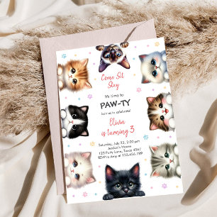 Invitation C'est temps de faire la Paw-tie Animaux de Fête An