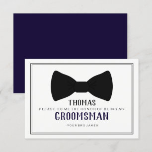 Invitation C'est temps de revêtir l'habit de cérémonie, garço