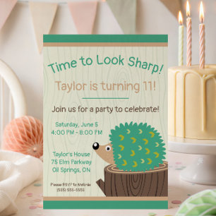 Invitation C'est temps d'être vif ! Joyeux anniversaire au hé