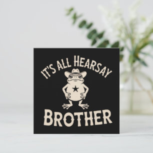 Invitation C'est tout ouï-dire frère mème drôle de grenouille