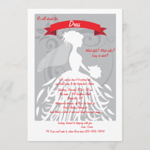 Invitation C'est tout sur l'invitation de robe