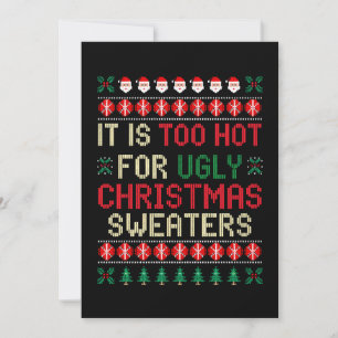 Invitation C'est Trop Chaud Pour Le Père Noël Des Pulls De No