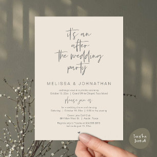 Invitation C'est un après la fête de mariage, l'élévation Mar