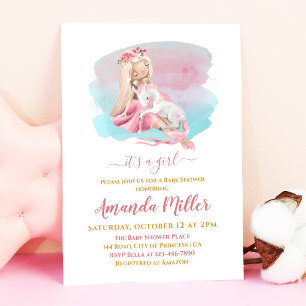 Invitation C'est un Baby shower Ballerina magnifique fille