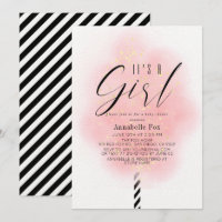 C'est un Baby shower de bonbons en coton rose pour