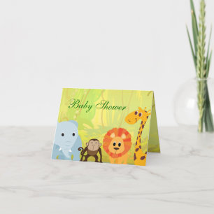 Invitation C'est un Baby shower de jungle