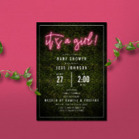 C'est un Baby shower en bois de Boxe rose Fille