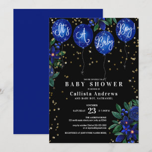Invitation C'est un Baby shower Floral de Parties scintillant