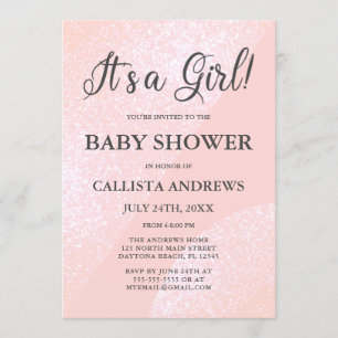 Invitation C'est un Baby shower géométrique de Parties scinti