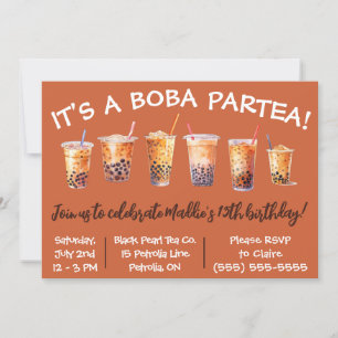 Invitation C'est un Boba Partea ! Fête d'anniversaire pour en