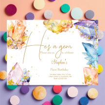 C'est un Gem Birthday Crystals de l'aquarelle du g