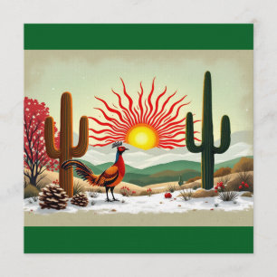 Invitation C'est un Noël au Nouveau-Mexique