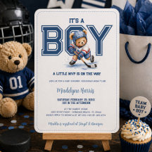 C'est un ours en peluche hockey pour garçon Baby S