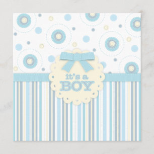 Invitation C'est un petit Pastel dans le Baby shower des Bleu