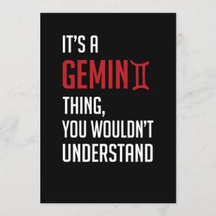 Invitation C'est un truc de Gemini, tu ne comprendrais pas