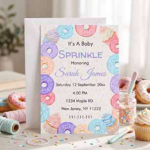 Invitation C'est une Baby Sprinkle Fête de bébé casual