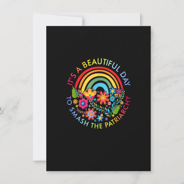 Invitation C'est une belle journée pour écraser la patriarchi (Devant)