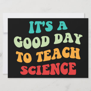Invitation C'est une bonne journée pour enseigner les science