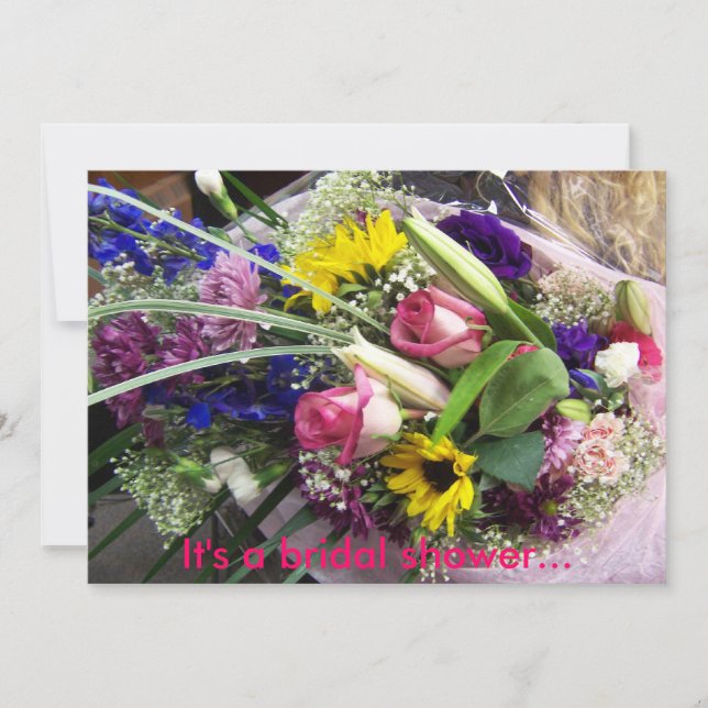 Invitation C'est une douche nuptiale... (Devant)