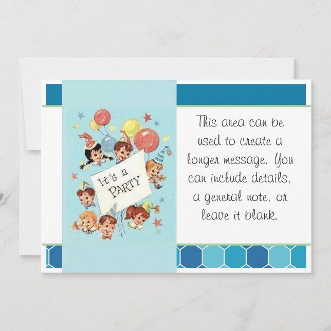 Invitation C'est une fête (Devant)