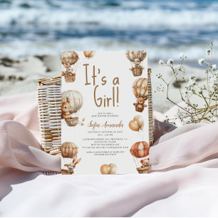 Invitation C'est une Fête de Naissance pour Bébé Animal Neutr