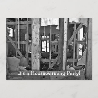 Invitation C'est une fête du réchauffement de la maison ! des