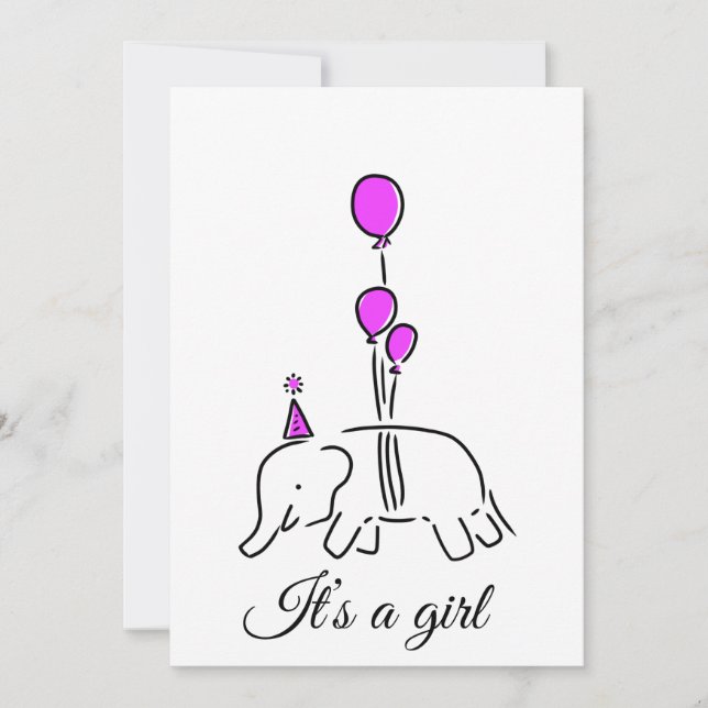 Invitation C'est une fille (Devant)