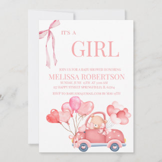 Invitation C'est une fille