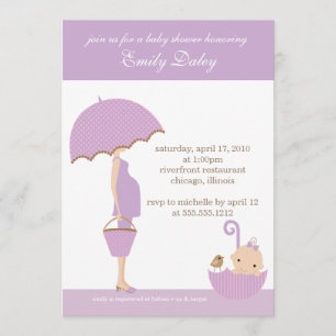 Invitation {c'est une fille!} baby shower d'invitation [lavan