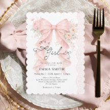 C'est une fille Ruban Coquette Rose Fête de Naissa