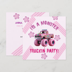 Invitation C'est une photo personnalisée du Monster Truckin' 