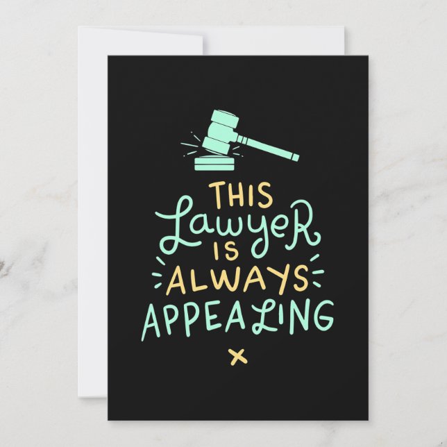 Invitation Cet avocat fait toujours appel (Devant)