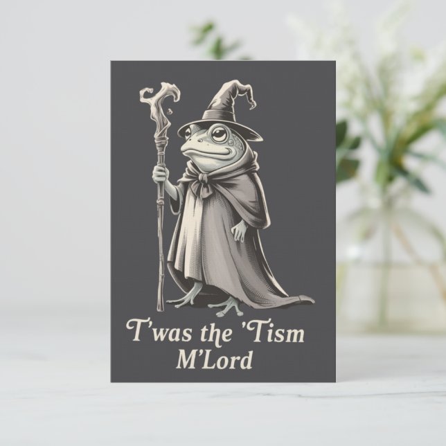 Invitation C'était Le 'Tisme M'lord Drôle De Grenouille Magic (Debout devant)