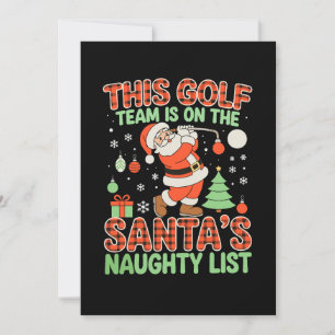 Invitation Cette équipe de golf est sur la liste des vilains 